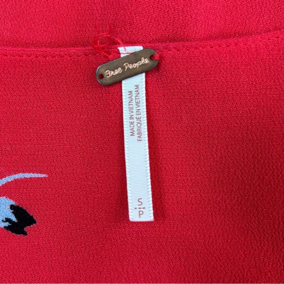 Free People Time On My Side Red Floral
Mini Dress Size Small - Picture 10 of 12